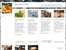 Tablet Screenshot of dailydinnertable.com